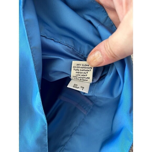 SOCA by St John Women Blue Polyester Sheath Dress Cinch Waist Ties Size Small - Picture 9 of 10